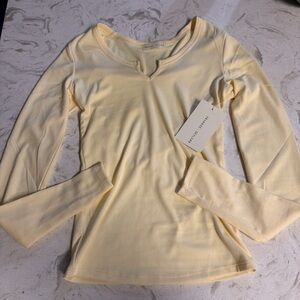 Yellow Long Sleeve Women's Top